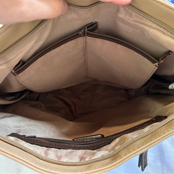 Rosetti Two-Tone Shoulder Bag in Tan and Brown - Picture 5 of 6